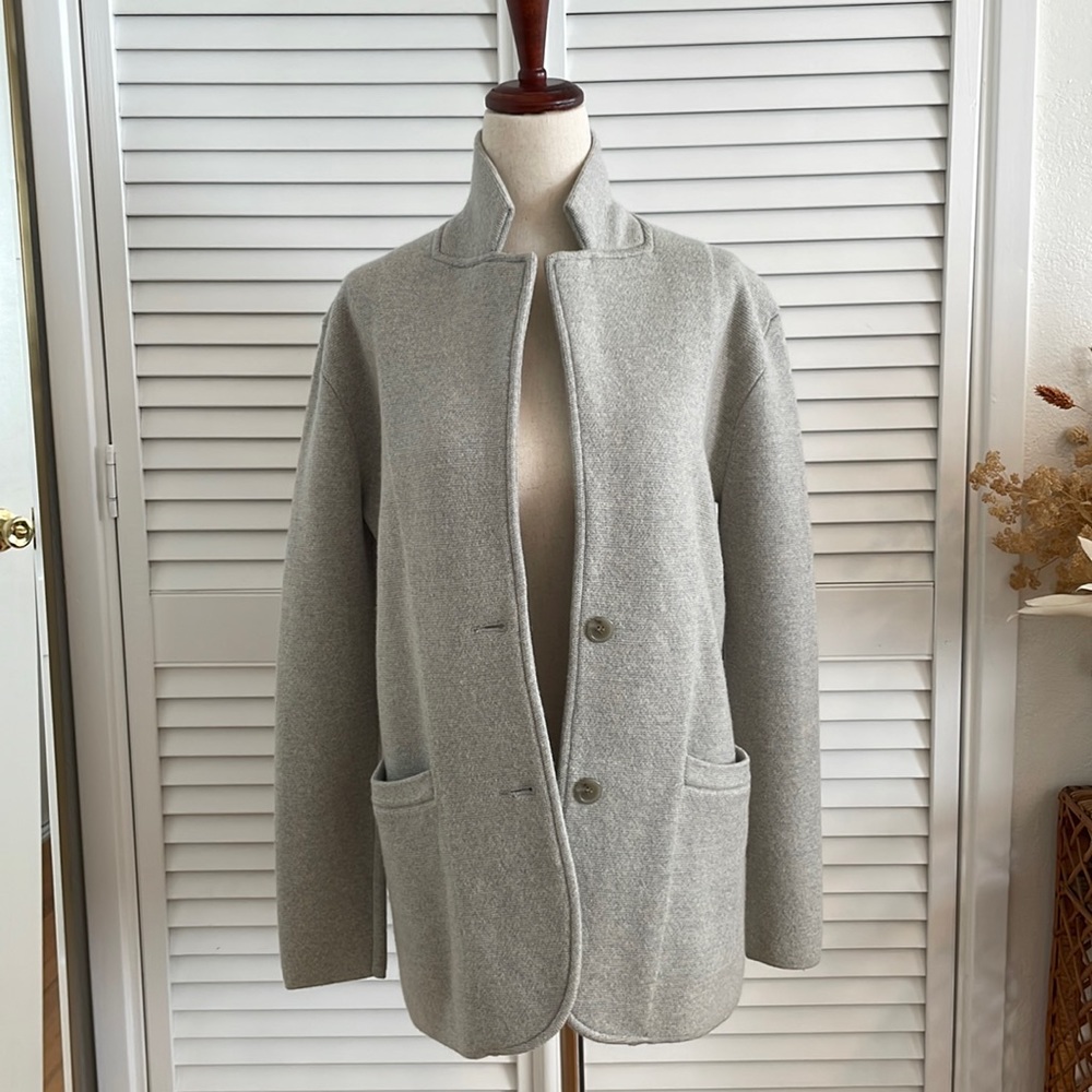 J Crew merino wool cardigan blazer